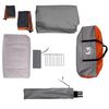 vidaXL Family Tent Cabin 6-Person Grey and Orange Waterproof