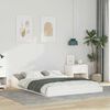 vidaXL Bed Frame White 120 x 200 cm Solid Pine Wood