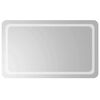 vidaXL LED Bathroom Mirror Transparent 100 x 60 cm Tempered Glass