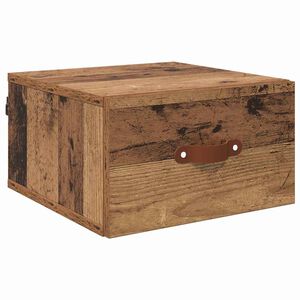 vidaXL Wall-mounted Bedside Cabinet 35 x 35 x 20 cm Engineered Wood