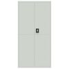 vidaXL File Cabinet Light Grey 90x40x220 cm Steel