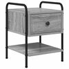 vidaXL Bedside Cabinet Grey Sonoma 35 x 36.5 x 47 cm Engineered Wood