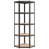 vidaXL 5-Layer Shelves 3 pcs Anthracite Steel&Engineered Wood
