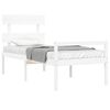 vidaXL Senior Bed without Mattress White Single Solid Wood