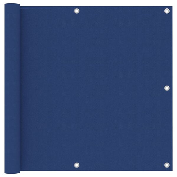 vidaXL Balcony Screen Blue 90x400 cm Oxford Fabric