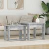 vidaXL Coffee Table Set 2 pcs Concrete Grey Engineered Wood