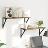 vidaXL Wall Shelves with Shelf 2 pcs Artisan Oak 60 x 25 x 25.5 cm