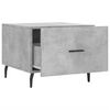 vidaXL Coffee Table Concrete Grey 50x50x40 cm Engineered Wood