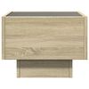 vidaXL Bedside Table with Infinity LED Sonoma Oak 40x40x30 cm