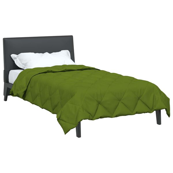 vidaXL Summer Duvet Green 200 x 140 cm Microfiber