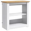 vidaXL Aquarium Stand PANAMA White and Brown 60 x 30 x 60 cm 150 kg