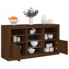 vidaXL Sideboard with LED Lights Brown Oak 123x37x67 cm