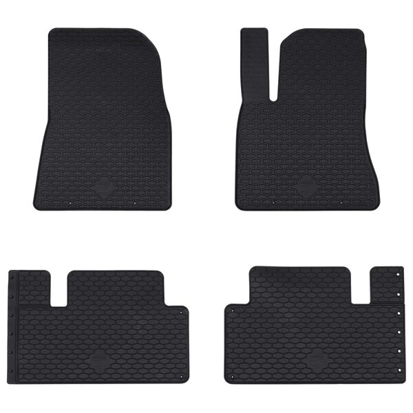 vidaXL Car Mat 4 pcs Black suitable for Tesla MODEL 3 2017- 4D Aft