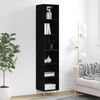 vidaXL Highboard Black 34.5x32.5x180 cm Engineered Wood