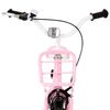 vidaXL Kids Bike with Front Carrier 18 inch Pink and Black