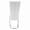 vidaXL Cantilever Dining Chairs 2 pcs White Faux Leather