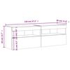 vidaXL TV Wall Cabinets with LED Lights 2 pcs White 60x30x40 cm