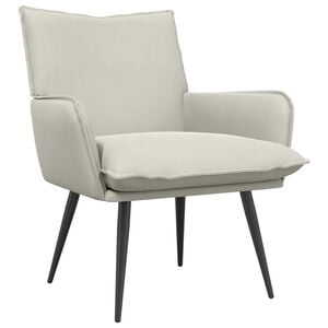 vidaXL Armchair Cream Velvet