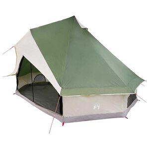 vidaXL Tipi Tent 8-Person Green Taffeta