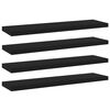vidaXL Bookshelf Boards 4 pcs Black 40x10x1.5 cm Engineered Wood