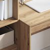 vidaXL Desk with Drawer 2 pcs Artisan Oak