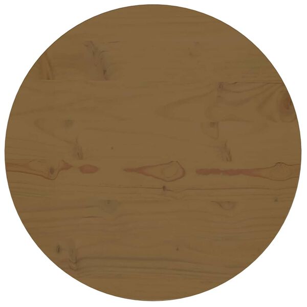 vidaXL Table Top Brown &Oslash;60x2.5 cm Solid Wood Pine