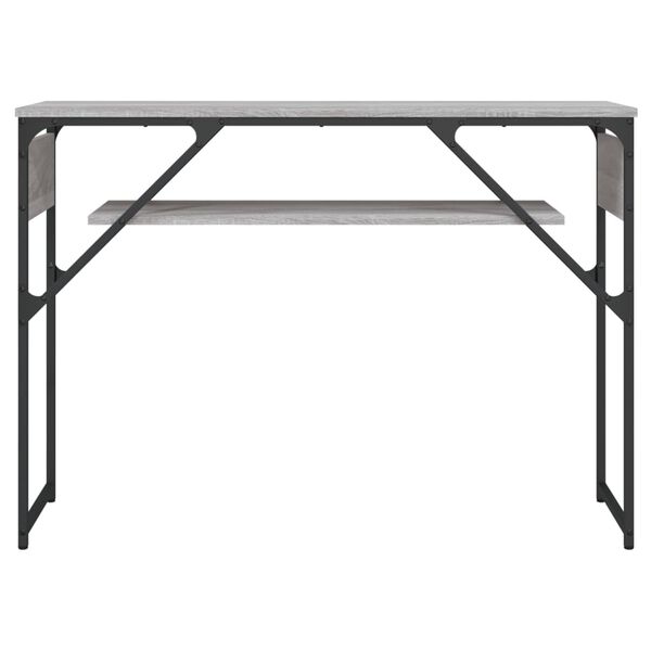 vidaXL Console Table with Shelf Grey Sonoma 105x30x75cm Engineered Wood