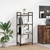 vidaXL Bookshelf Smoked Oak 56 x 34 x 133.5 cm Engineered Wood