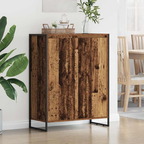 vidaXL Shoe Cabinet Old Wood 79 x 36 x 100 cm Engineered Wood