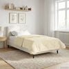 vidaXL Winter Duvet Cream 140 x 200 cm Microfiber and Teddy fleece