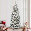 vidaXL Artificial Christmas Tree with 300 LEDs with Stand White 240 cm