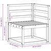 vidaXL Outdoor Corner Sofa Solid Acacia Wood Natural 63 x 63 x 73 cm