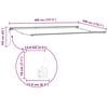 vidaXL Retractable Awning Yellow and White 400 x 300 cm