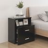 vidaXL Bed Cabinet Black 50x32x60 cm