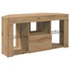 vidaXL Corner LED TV Cabinet Wall-mounted Artisan Oak 100 x 40 x 50 cm