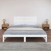 vidaXL Wall Headboard White 185x3x60 cm Solid Wood Pine