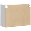 vidaXL Kitchen Wall Cabinet with Glass Door Lucca White Engineered Wood