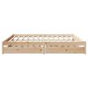 vidaXL Bed Frame without Mattress 180x200 cm Super King Solid Wood Pine