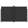 vidaXL Retractable Side Awning Black 200x600 cm