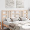 vidaXL Bed Headboard 146x4x100 cm Solid Wood Pine