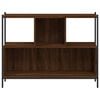 vidaXL Bookcase Brown Oak 102x28x77.5 cm Engineered Wood