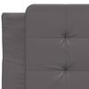 vidaXL Bed Frame without Mattress "Zadar" Grey 100x200 cm Faux Leather