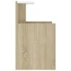 vidaXL Bed Cabinets 2 pcs White and Sonoma Oak 40x35x60 cm Engineered Wood