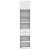 vidaXL Slim Storage Cabinet White 50x42.5x225 cm Engineered Wood