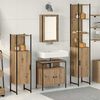vidaXL Bathroom Furniture Set 4 pcs Artisan oak Engineered wood