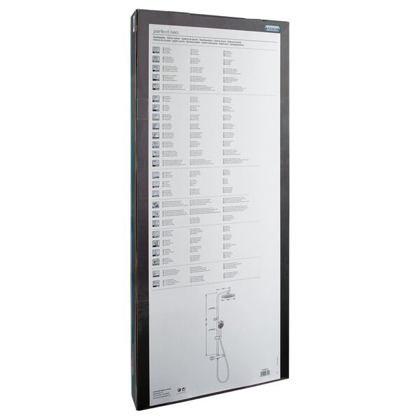 CORNAT Complete Overhead Shower System PERFECT NEO Chrome