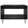 vidaXL Coffee Table Black oak 60 x 50 x 40 cm Engineered wood