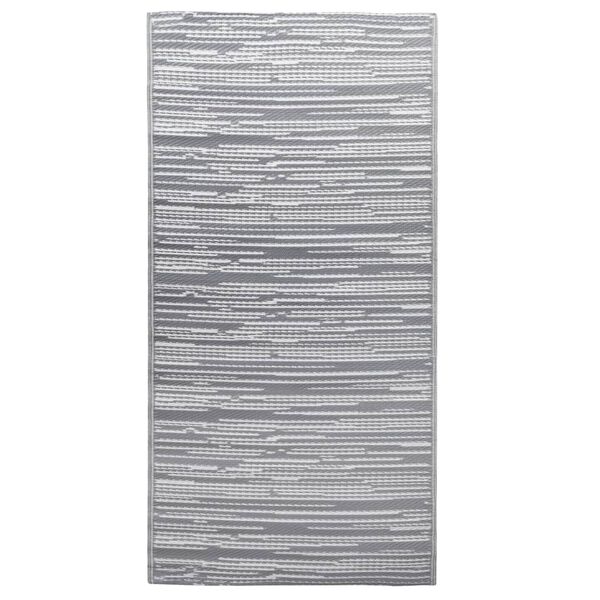 vidaXL Outdoor Carpet ARAKIL Grey 190x290 cm PP