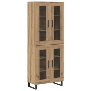 vidaXL Highboard 2 pcs Artisan Oak 69.5 x 34 x 180 cm Engineered Wood