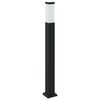 vidaXL Bollard Light with Sensor 80 cm Black IP44